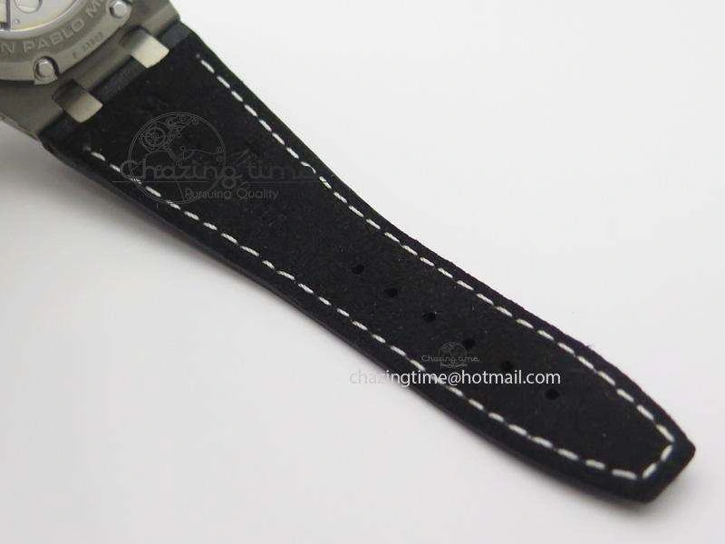 Royal Oak Offshore Juan Pablo Montoya JF Best Edition White Dial On Black Leather Strap A2226