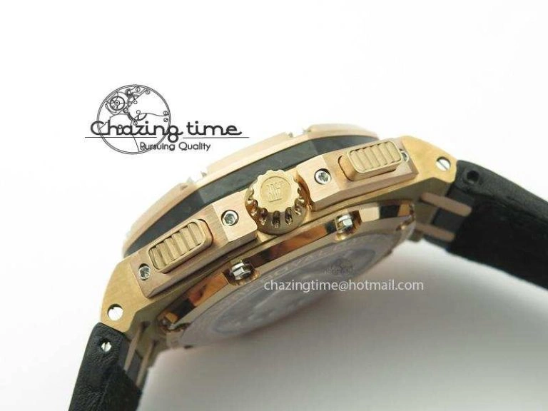 Royal Oak Offshore Juan Pablo Montoya RG JF Best Edition Black Dial On Black Leather Strap A2226