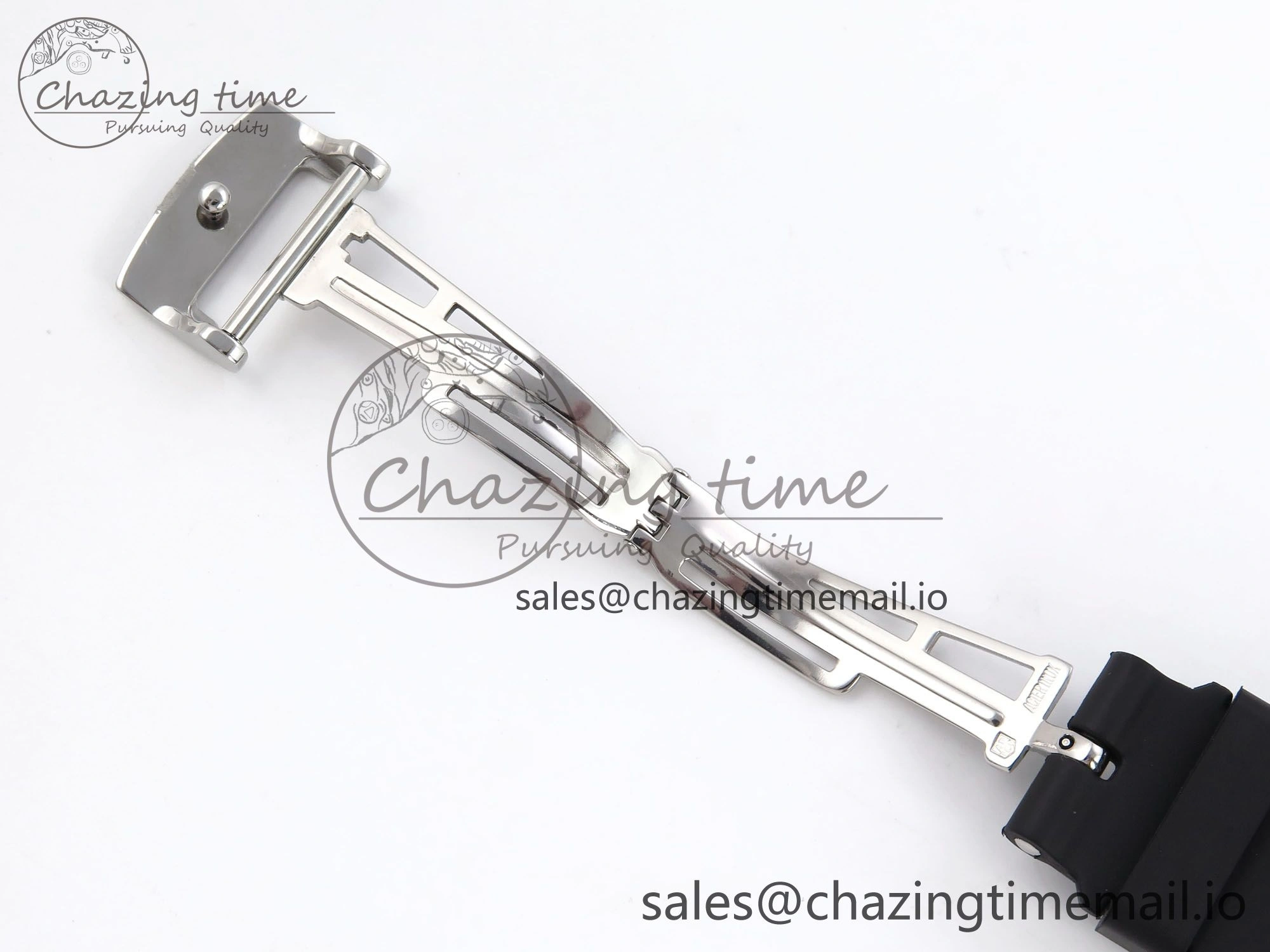 Royal Oak Offshore Ladies 33mm SS DRF Best Edition Black Dial Diamonds Bezel on Black Rubber Strap ETA Quartz