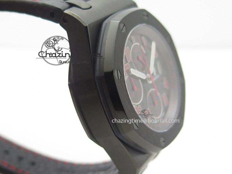 Royal Oak Offshore “Las Vegas” JF Best Edition On Black Leather Strap A7750