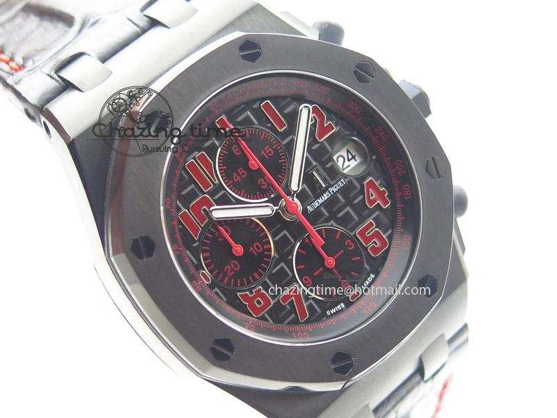 Royal Oak Offshore “Las Vegas” JF Best Edition On Black Leather Strap A7750