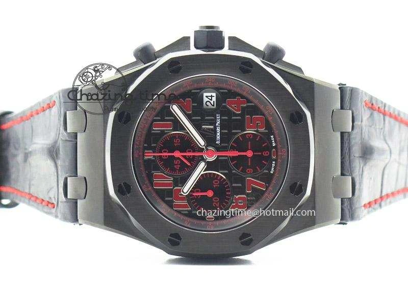 Royal Oak Offshore “Las Vegas” JF Best Edition On Black Leather Strap A7750