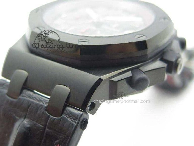 Royal Oak Offshore “Las Vegas” JF Best Edition On Black Leather Strap A7750