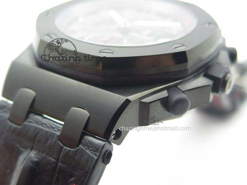 Royal Oak Offshore “Las Vegas” JF Best Edition On Black Leather Strap A7750
