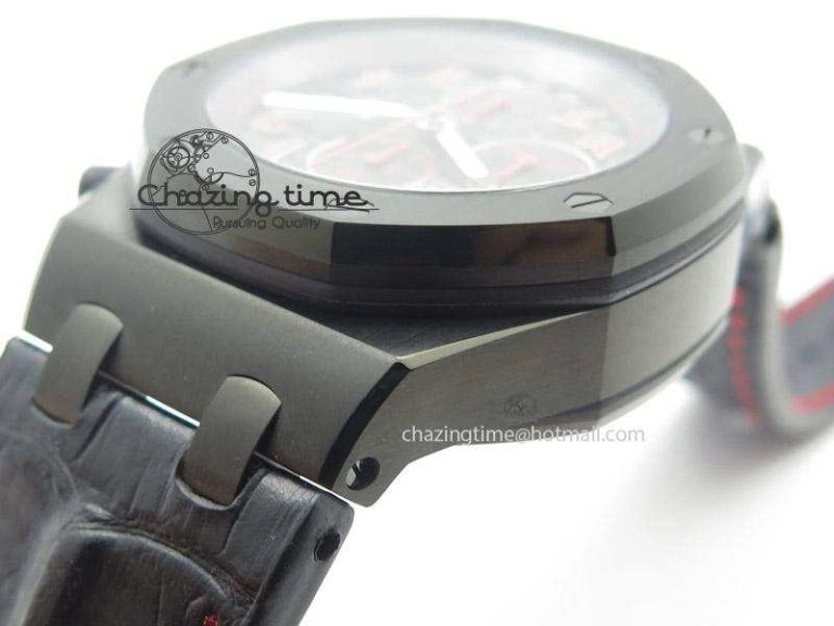 Royal Oak Offshore “Las Vegas” JF Best Edition On Black Leather Strap A7750