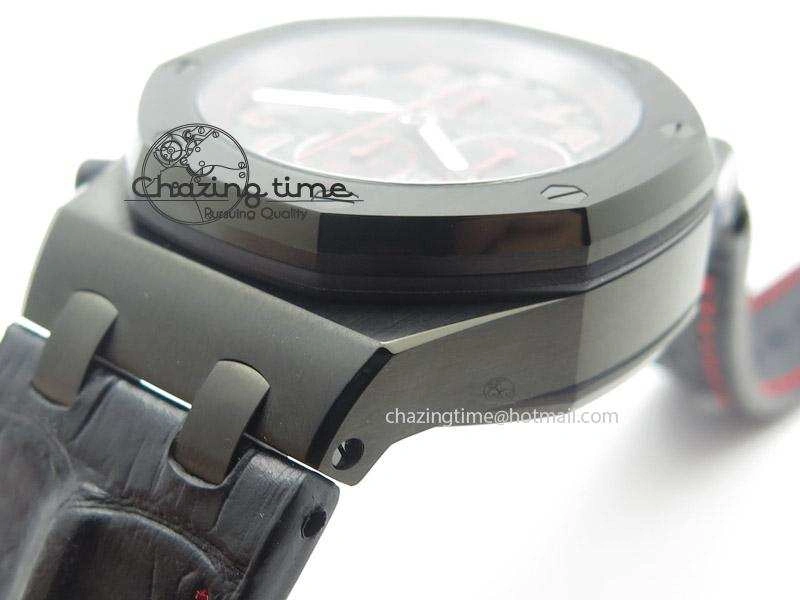Royal Oak Offshore “Las Vegas” JF Best Edition On Black Leather Strap A7750