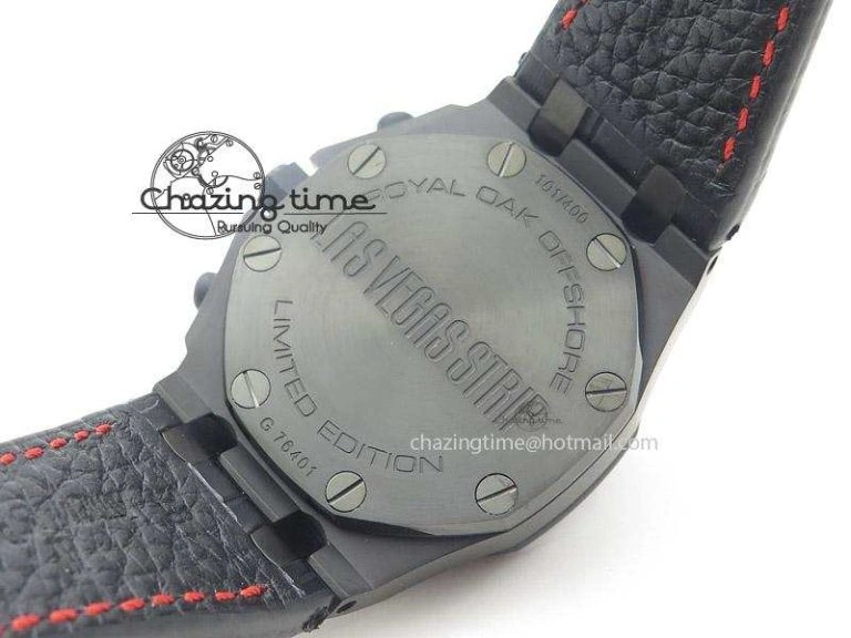 Royal Oak Offshore “Las Vegas” JF Best Edition On Black Leather Strap A7750