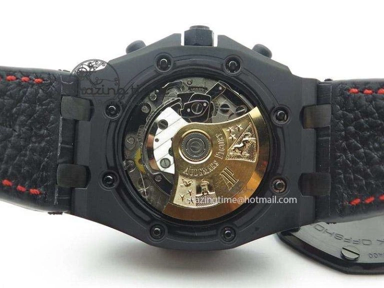 Royal Oak Offshore “Las Vegas” JF Best Edition On Black Leather Strap A7750