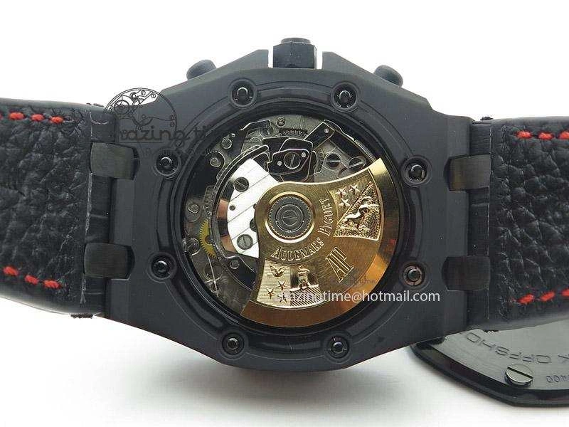 Royal Oak Offshore “Las Vegas” JF Best Edition On Black Leather Strap A7750