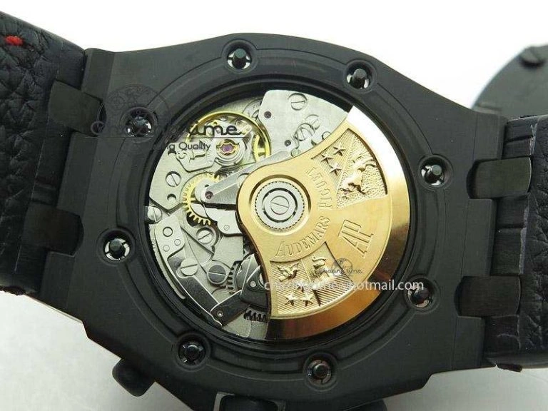 Royal Oak Offshore “Las Vegas” JF Best Edition On Black Leather Strap A7750