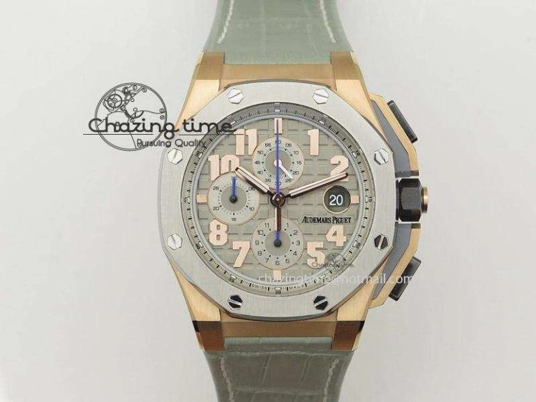 Royal Oak Offshore LeBron James Cermet Bezel JF Best Edition On Leather Strap A3126 (Free Rubber Strap)