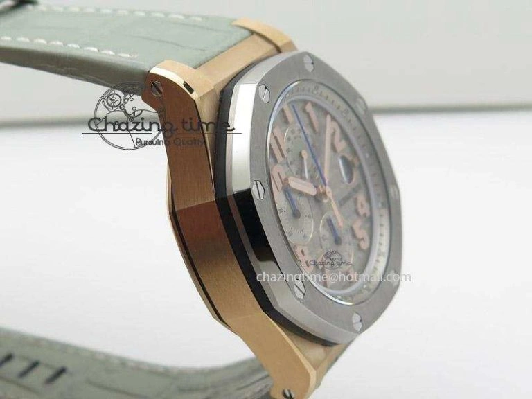 Royal Oak Offshore LeBron James Cermet Bezel JF Best Edition On Leather Strap A3126 (Free Rubber Strap)