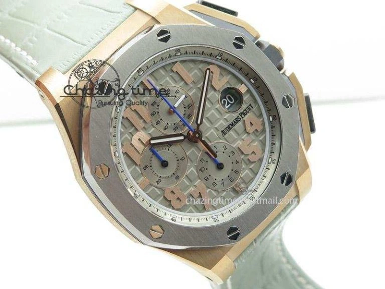 Royal Oak Offshore LeBron James Cermet Bezel JF Best Edition On Leather Strap A3126 (Free Rubber Strap)