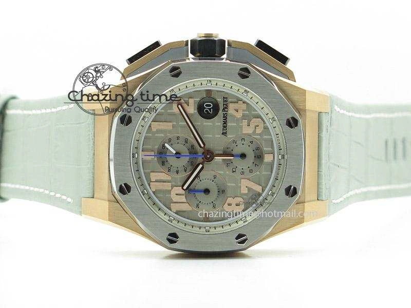 Royal Oak Offshore LeBron James Cermet Bezel JF Best Edition On Leather Strap A3126 (Free Rubber Strap)
