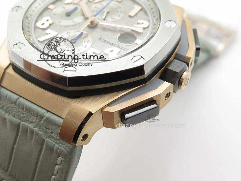 Royal Oak Offshore LeBron James Cermet Bezel JF Best Edition On Leather Strap A3126 (Free Rubber Strap)