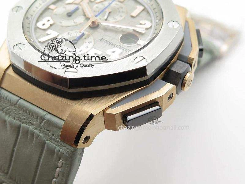 Royal Oak Offshore LeBron James Cermet Bezel JF Best Edition On Leather Strap A3126 (Free Rubber Strap)