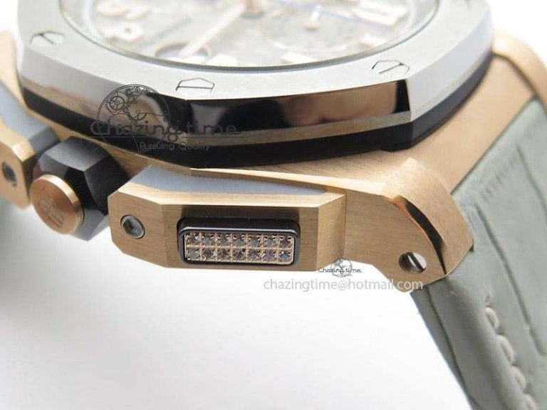 Royal Oak Offshore LeBron James Cermet Bezel JF Best Edition On Leather Strap A3126 (Free Rubber Strap)