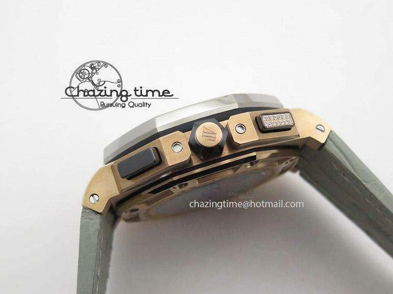 Royal Oak Offshore LeBron James Cermet Bezel JF Best Edition On Leather Strap A3126 (Free Rubber Strap)
