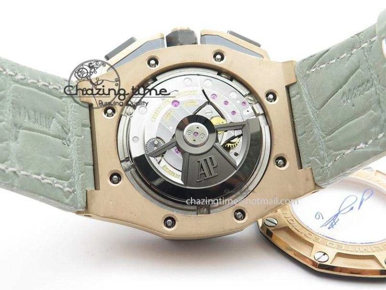 Royal Oak Offshore LeBron James Cermet Bezel JF Best Edition On Leather Strap A3126 (Free Rubber Strap)