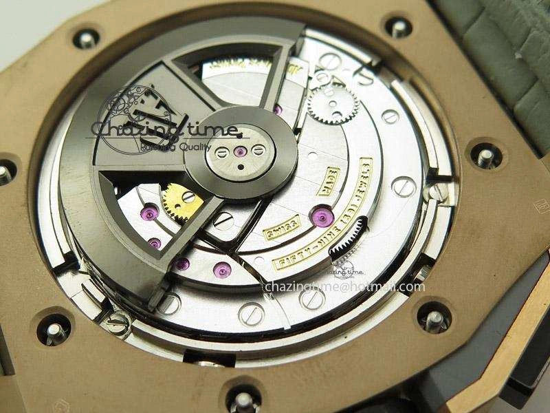 Royal Oak Offshore LeBron James Cermet Bezel JF Best Edition On Leather Strap A3126 (Free Rubber Strap)