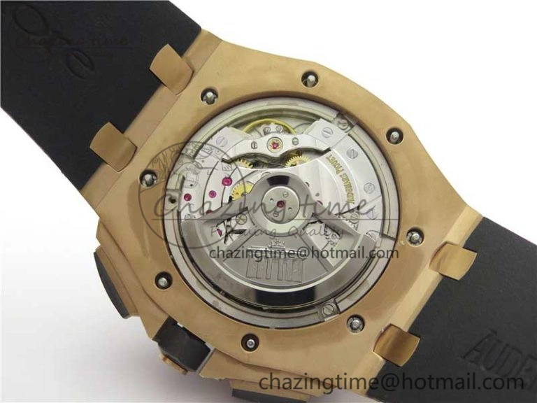 Royal Oak Offshore Pride Of Germany 44mm RG JF 1:1 Best Edition on Rubber Strap A3126 w  Cyclops and DW Mod V2