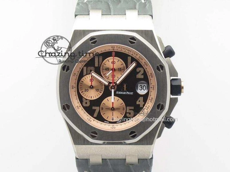 Royal Oak Offshore “Pride of Indonesia” JF Best Edition On Grey Leather Strap A7750