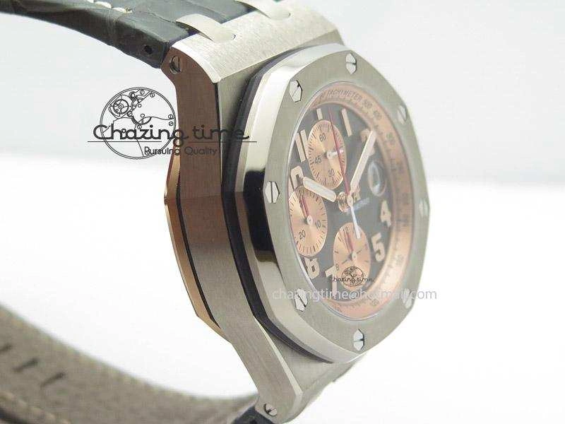 Royal Oak Offshore “Pride of Indonesia” JF Best Edition On Grey Leather Strap A7750