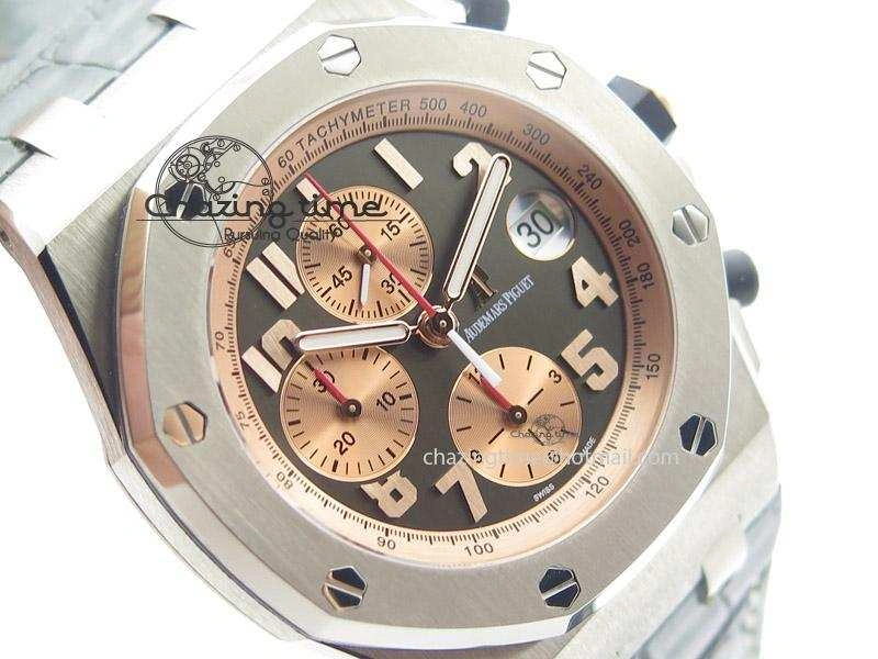 Royal Oak Offshore “Pride of Indonesia” JF Best Edition On Grey Leather Strap A7750