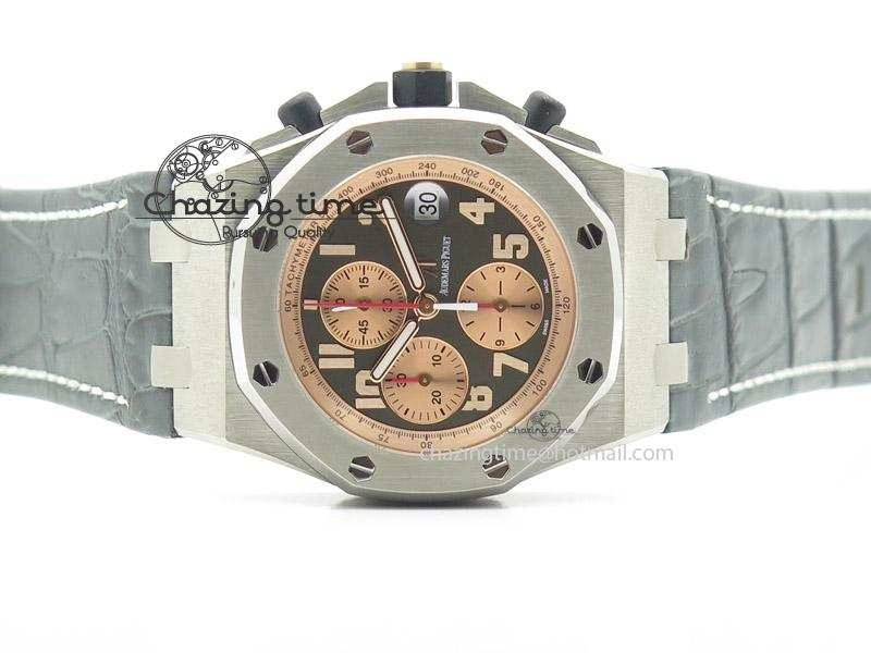 Royal Oak Offshore “Pride of Indonesia” JF Best Edition On Grey Leather Strap A7750