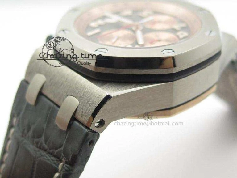 Royal Oak Offshore “Pride of Indonesia” JF Best Edition On Grey Leather Strap A7750
