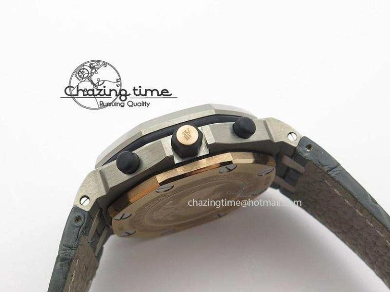 Royal Oak Offshore “Pride of Indonesia” JF Best Edition On Grey Leather Strap A7750