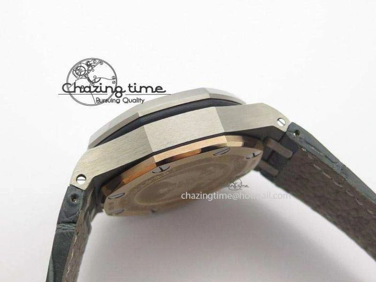Royal Oak Offshore “Pride of Indonesia” JF Best Edition On Grey Leather Strap A7750