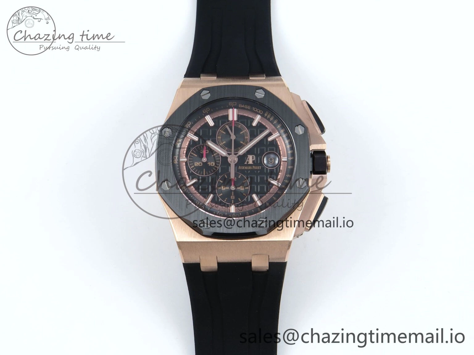 Royal Oak Offshore RG APF Best Edition Black Dial on Black Rubber Strap A3126