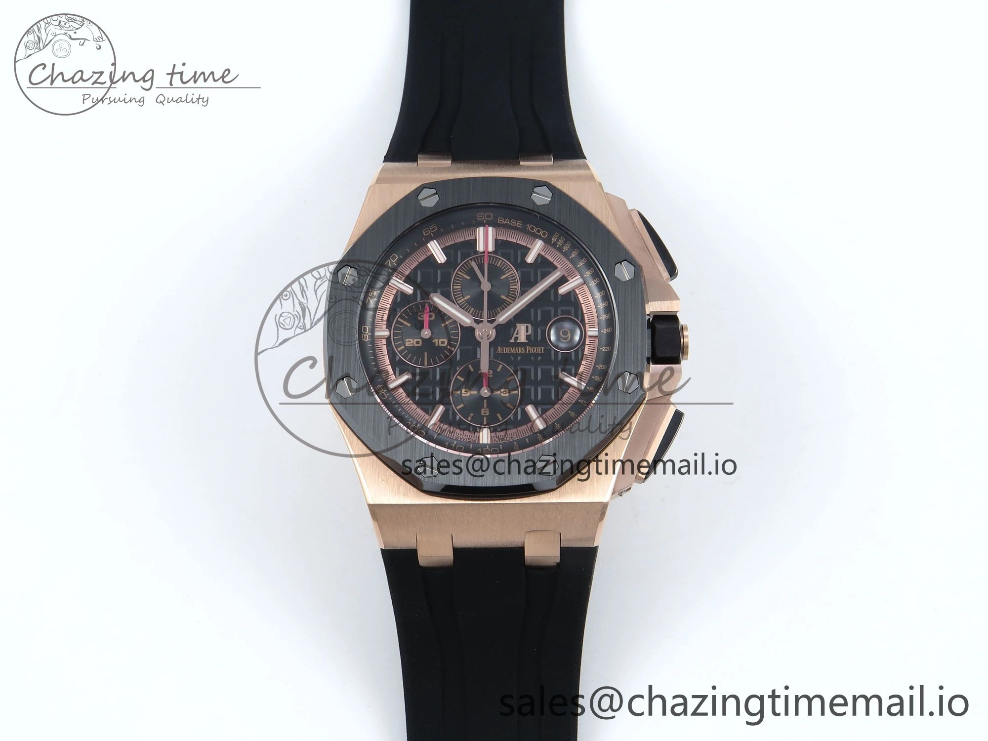 Royal Oak Offshore RG APF Best Edition Black Dial on Black Rubber Strap A3126