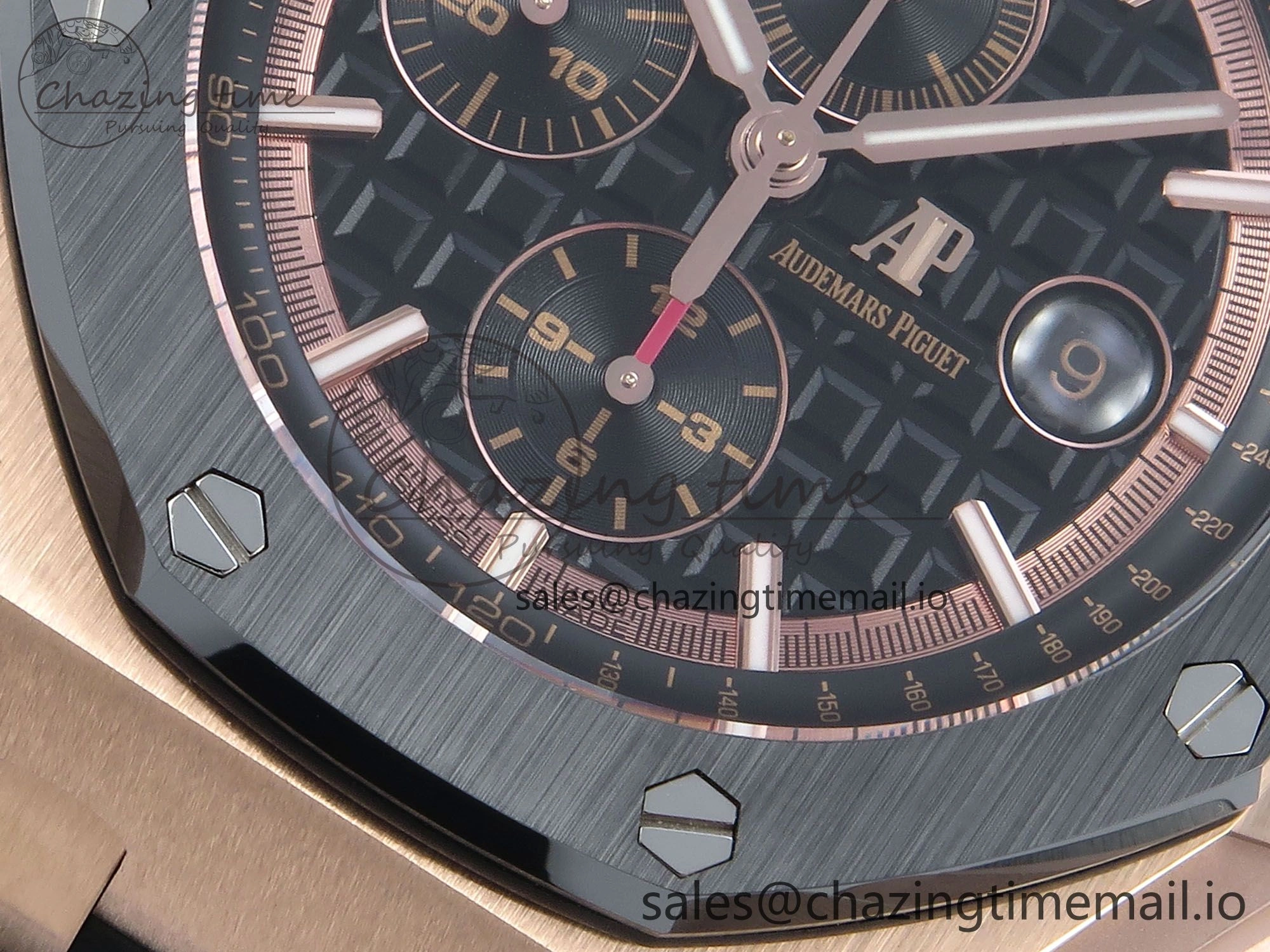 Royal Oak Offshore RG APF Best Edition Black Dial on Black Rubber Strap A3126