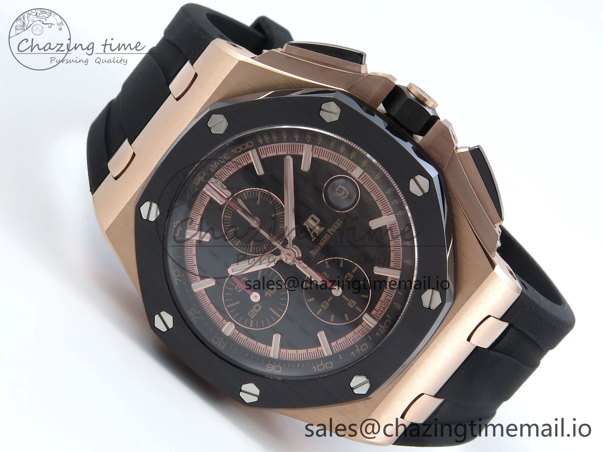 Royal Oak Offshore RG APF Best Edition Black Dial on Black Rubber Strap A3126