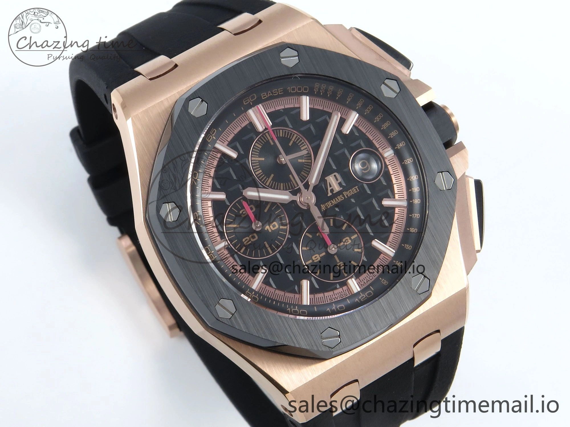 Royal Oak Offshore RG APF Best Edition Black Dial on Black Rubber Strap A3126