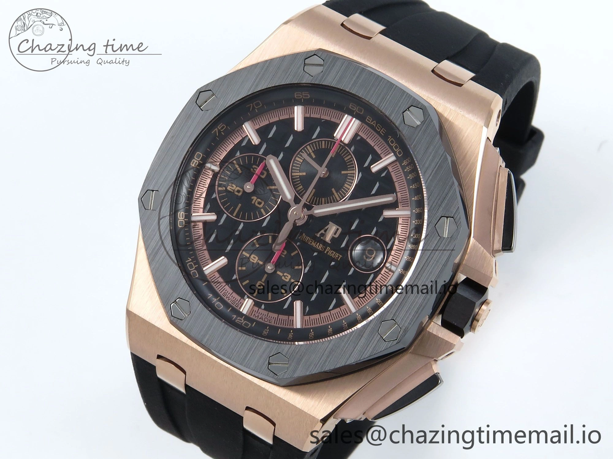 Royal Oak Offshore RG APF Best Edition Black Dial on Black Rubber Strap A3126