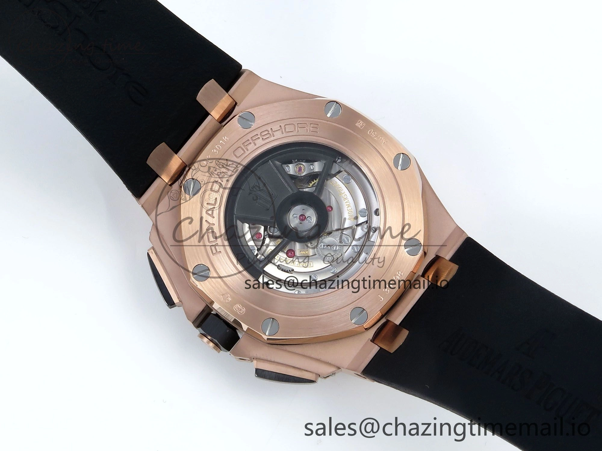 Royal Oak Offshore RG APF Best Edition Black Dial on Black Rubber Strap A3126