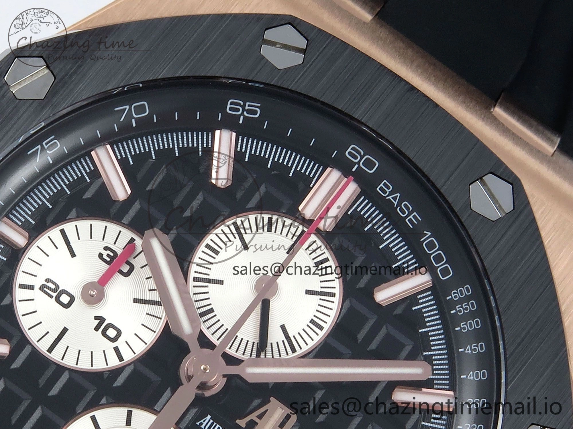 Royal Oak Offshore RG APF Best Edition Black White Dial on Black Rubber Strap A3126