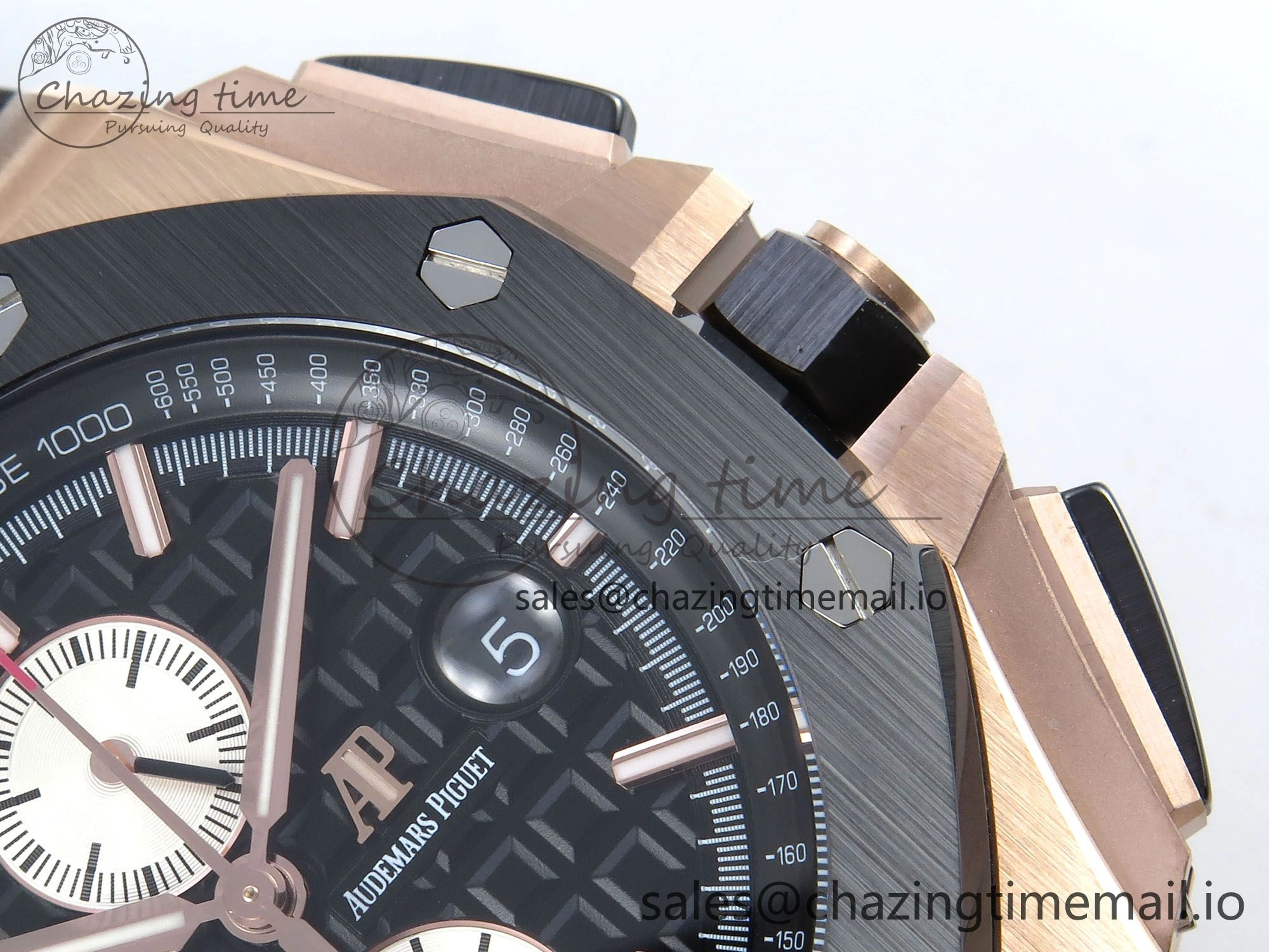 Royal Oak Offshore RG APF Best Edition Black White Dial on Black Rubber Strap A3126