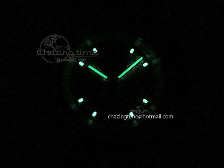 Royal Oak Offshore RG Full Paved Diamonds JF Best Edition on Black Leather Strap A7750