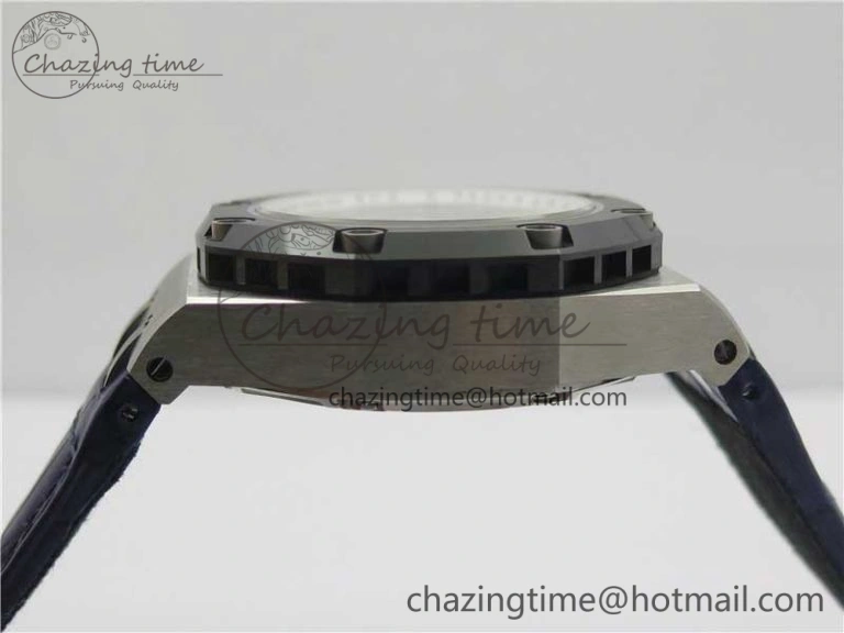 Royal Oak Offshore Ruben Barrichello II JF Best Edition Blue Dial on Blue Leather Strap A3126 V2