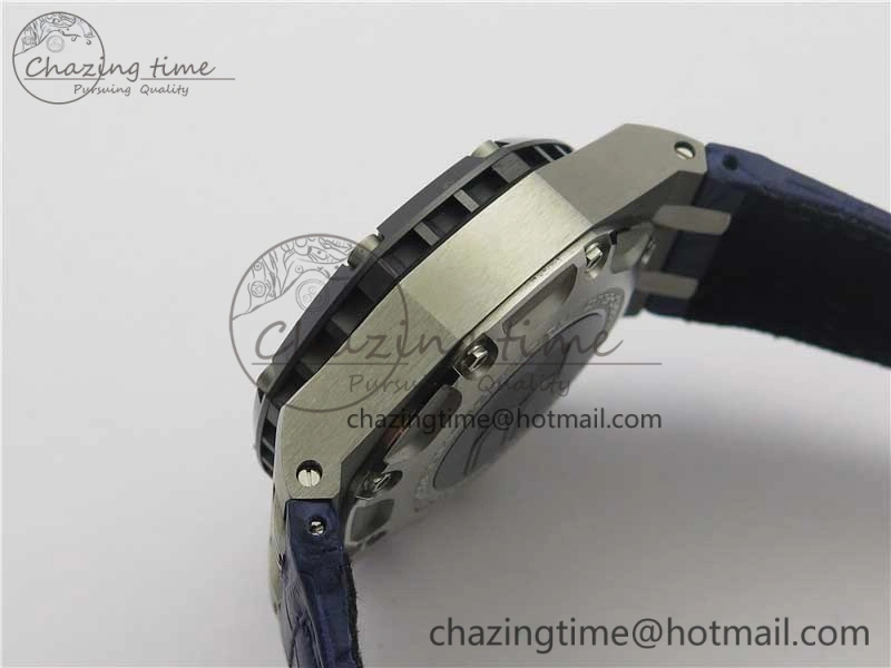 Royal Oak Offshore Ruben Barrichello II JF Best Edition Blue Dial on Blue Leather Strap A3126 V2