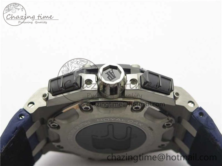 Royal Oak Offshore Ruben Barrichello II JF Best Edition Blue Dial on Blue Leather Strap A3126 V2