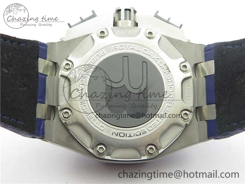 Royal Oak Offshore Ruben Barrichello II JF Best Edition Blue Dial on Blue Leather Strap A3126 V2