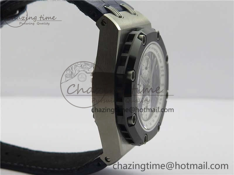 Royal Oak Offshore Ruben Barrichello II JF Best Edition Blue Dial on Blue Leather Strap A3126 V2
