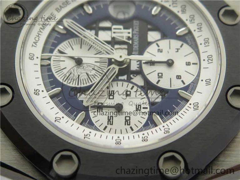 Royal Oak Offshore Ruben Barrichello II JF Best Edition Blue Dial on Blue Leather Strap A3126 V2