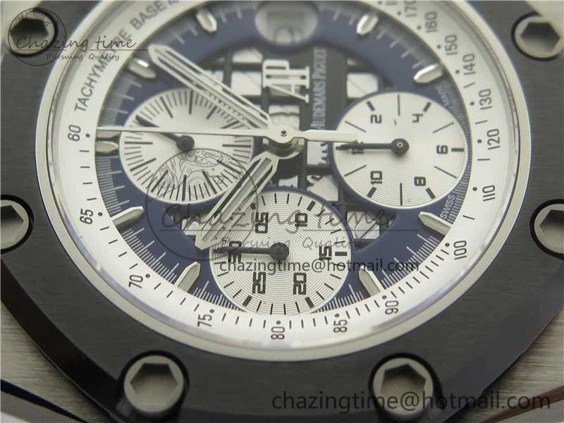 Royal Oak Offshore Ruben Barrichello II JF Best Edition Blue Dial on Blue Leather Strap A3126 V2