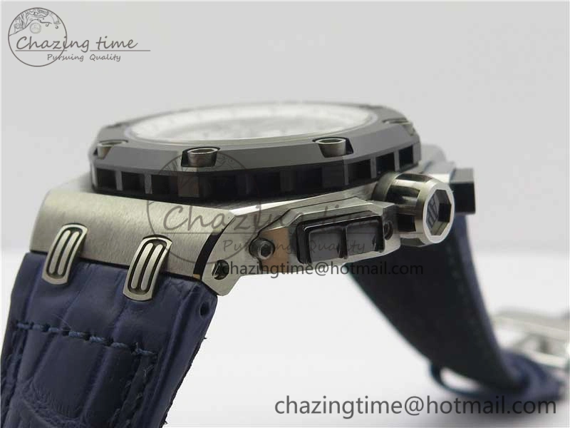 Royal Oak Offshore Ruben Barrichello II JF Best Edition Blue Dial on Blue Leather Strap A3126 V2